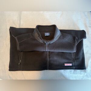 Vineyard Vines Black Fleece Vest